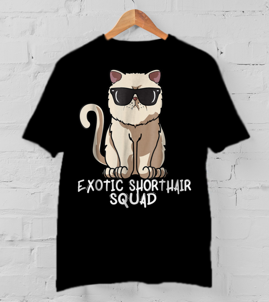 Exotic Shorthair Squad Cat Mom 90s T-Shirt