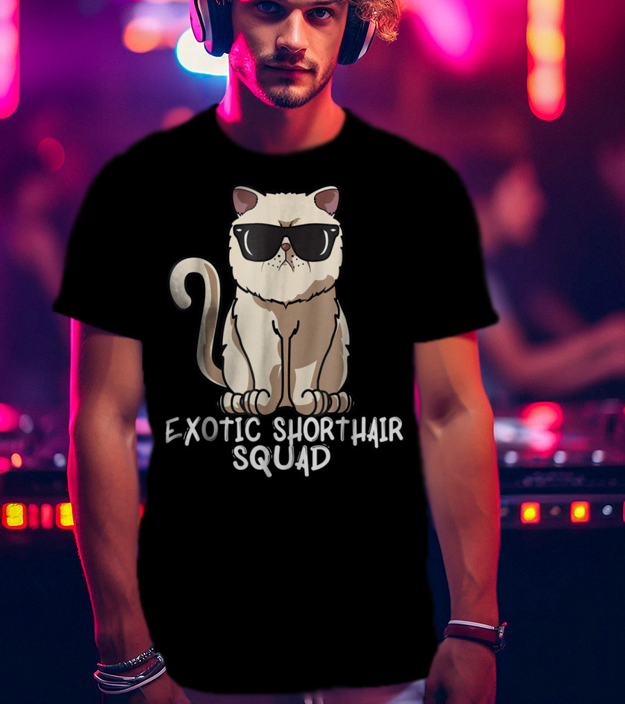 Exotic Shorthair Squad Cat Mom 90s T-Shirt