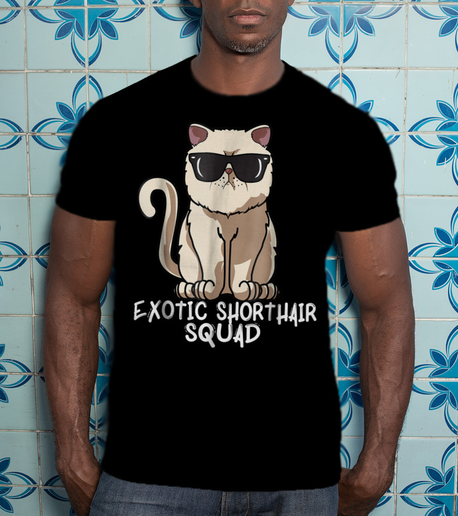 Exotic Shorthair Squad Cat Mom 90s T-Shirt