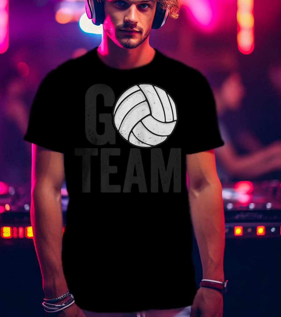 Go Team Volleyball Player Team Coach Family16 Volleyball T-Shirt