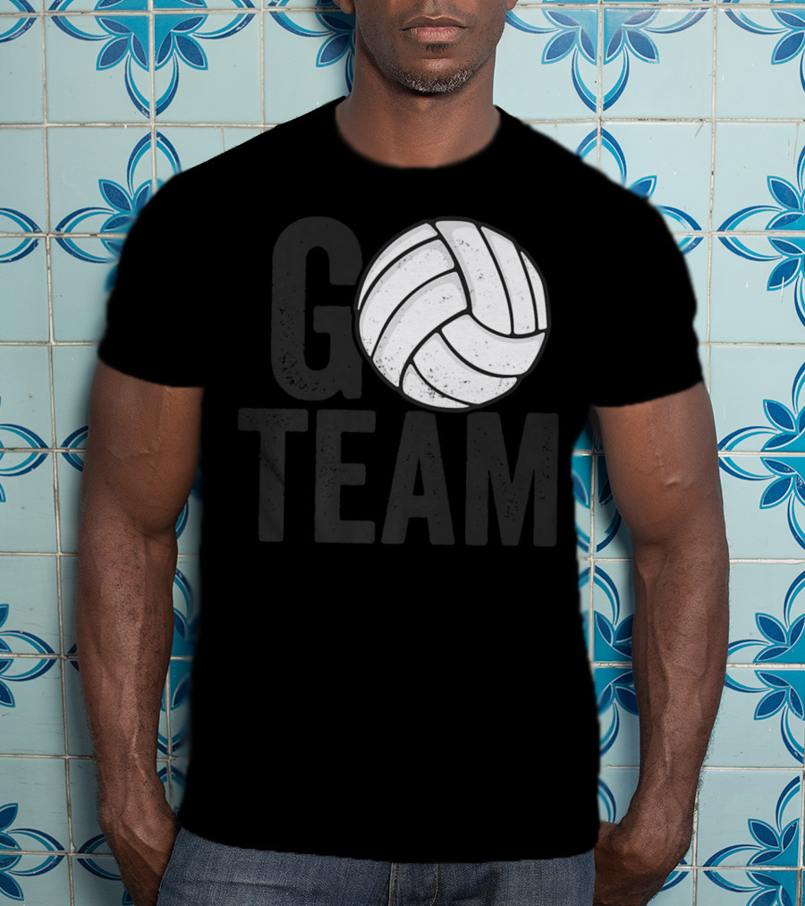 Go Team Volleyball Player Team Coach Family16 Volleyball T-Shirt