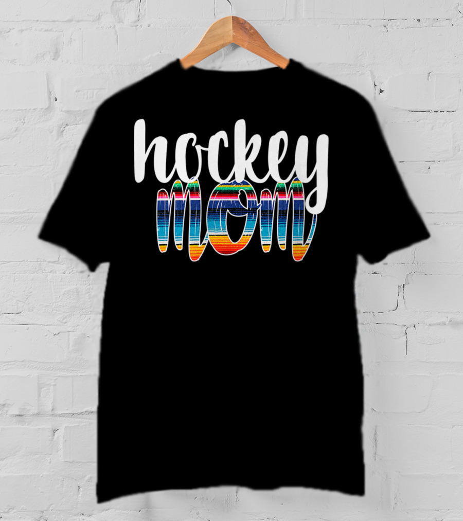 Hockey Mom Boho Serape Stripes T-Shirt