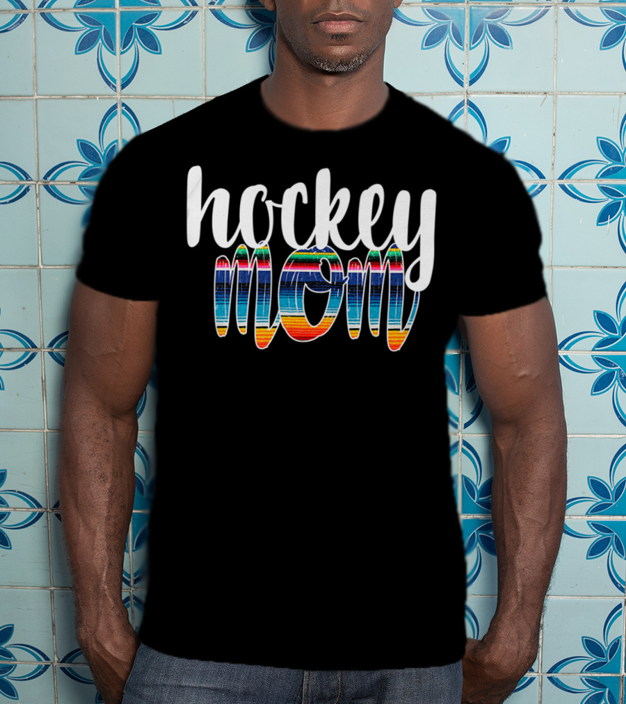 Hockey Mom Boho Serape Stripes T-Shirt