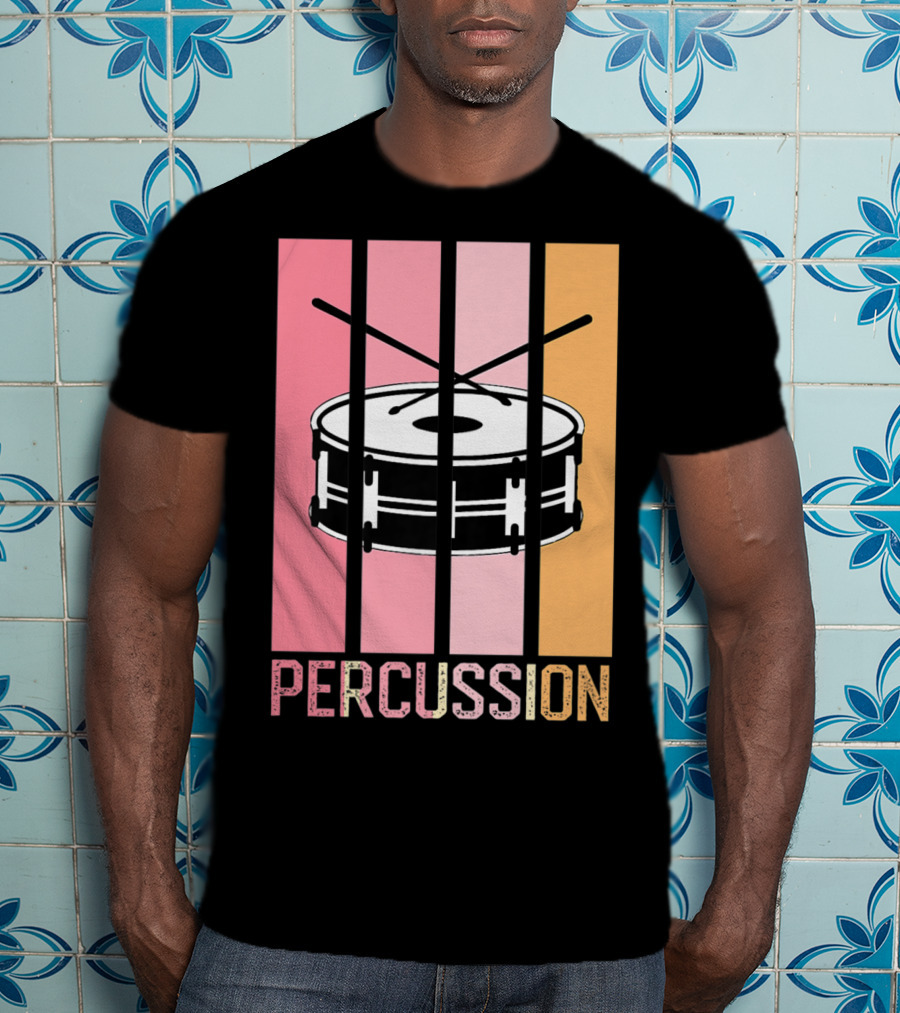 Percussion Drum Band Mom Marching Band School T-Shirt