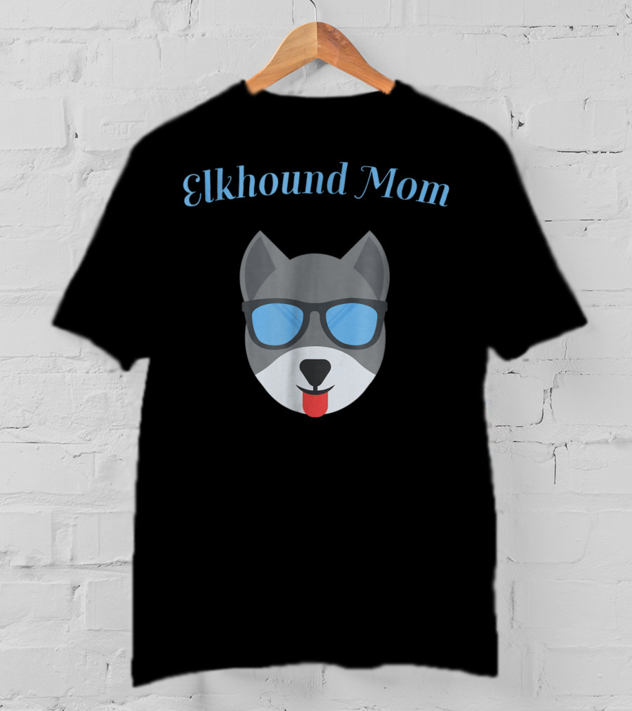 Elkhound Mom Cool Sunglasses Pup T-Shirt