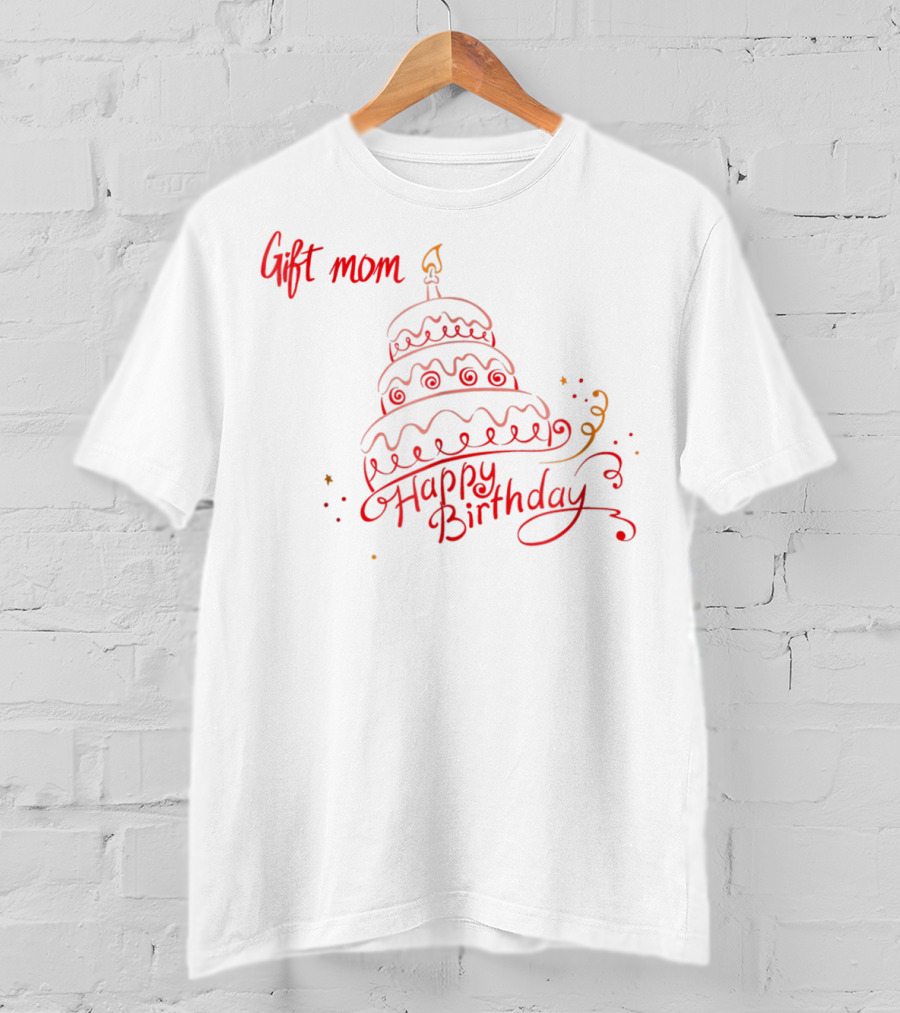 Gift Mom Happy Birthday Cake Perfect38 T-Shirt