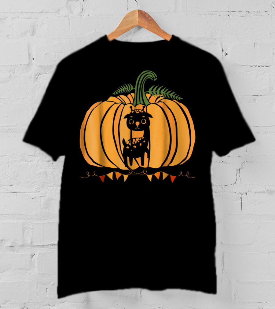 Cool Giraffe Halloween Pumpkin Dad Mom38 Festive Fun T-Shirt