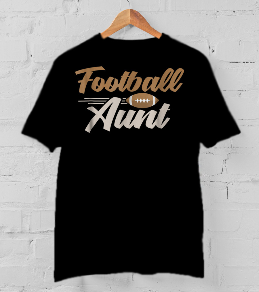 Football Aunt Auntie Sports Family T-Shirt