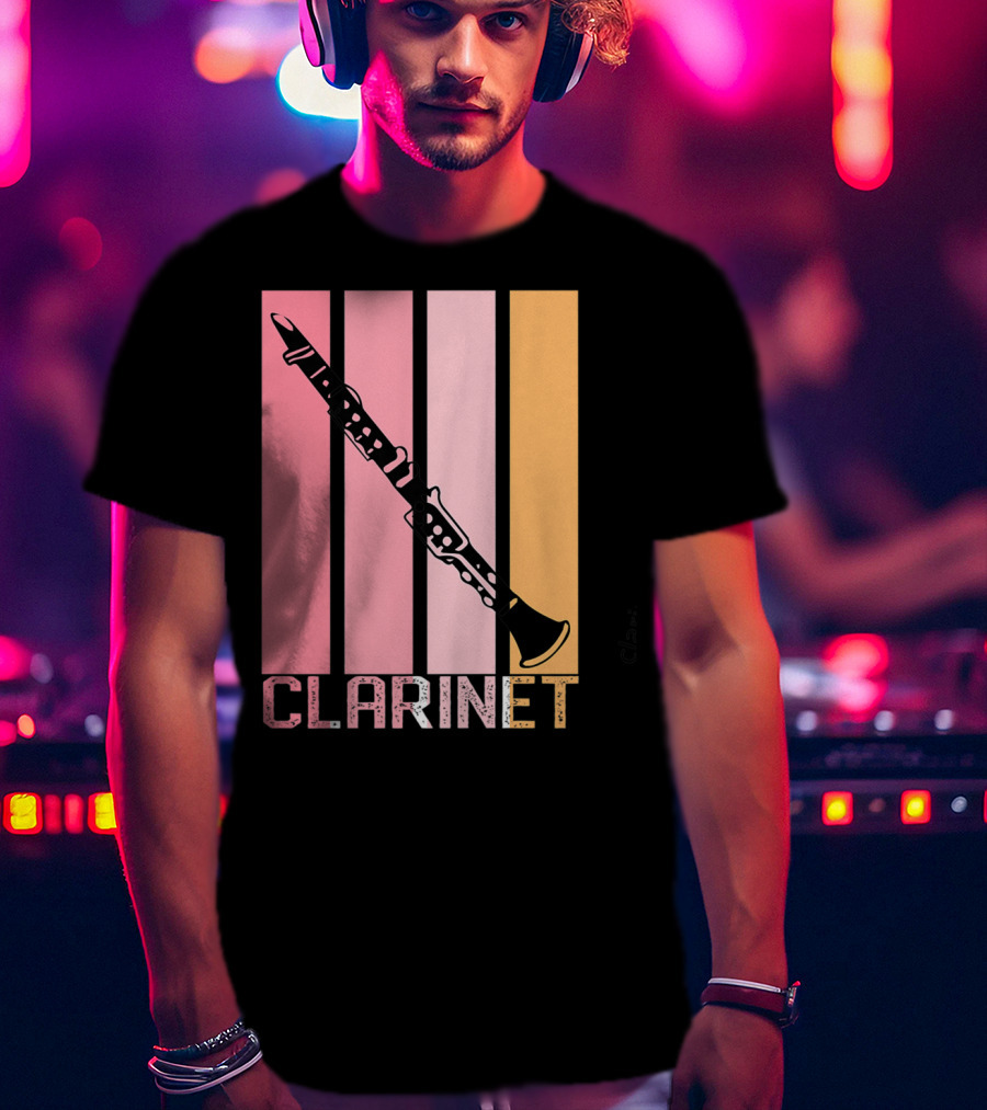 Band Mom Clarinet Marching Band School Clarinet T-Shirt