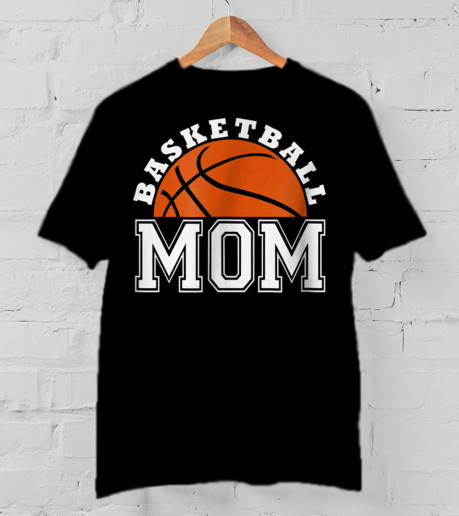 Basketball Mom Women83 Orange Ball Sports T-Shirt