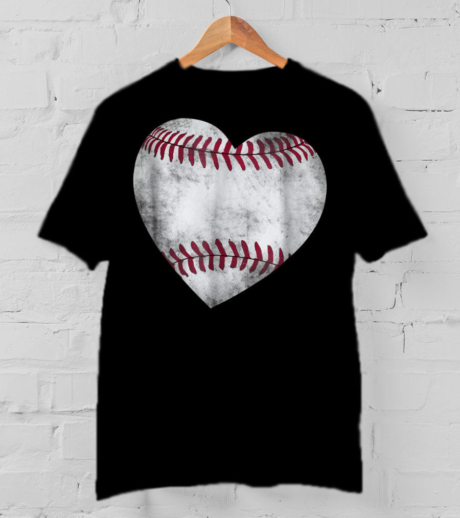 Baseball Heart Baseball And Family81 Vintage Stitching T-Shirt