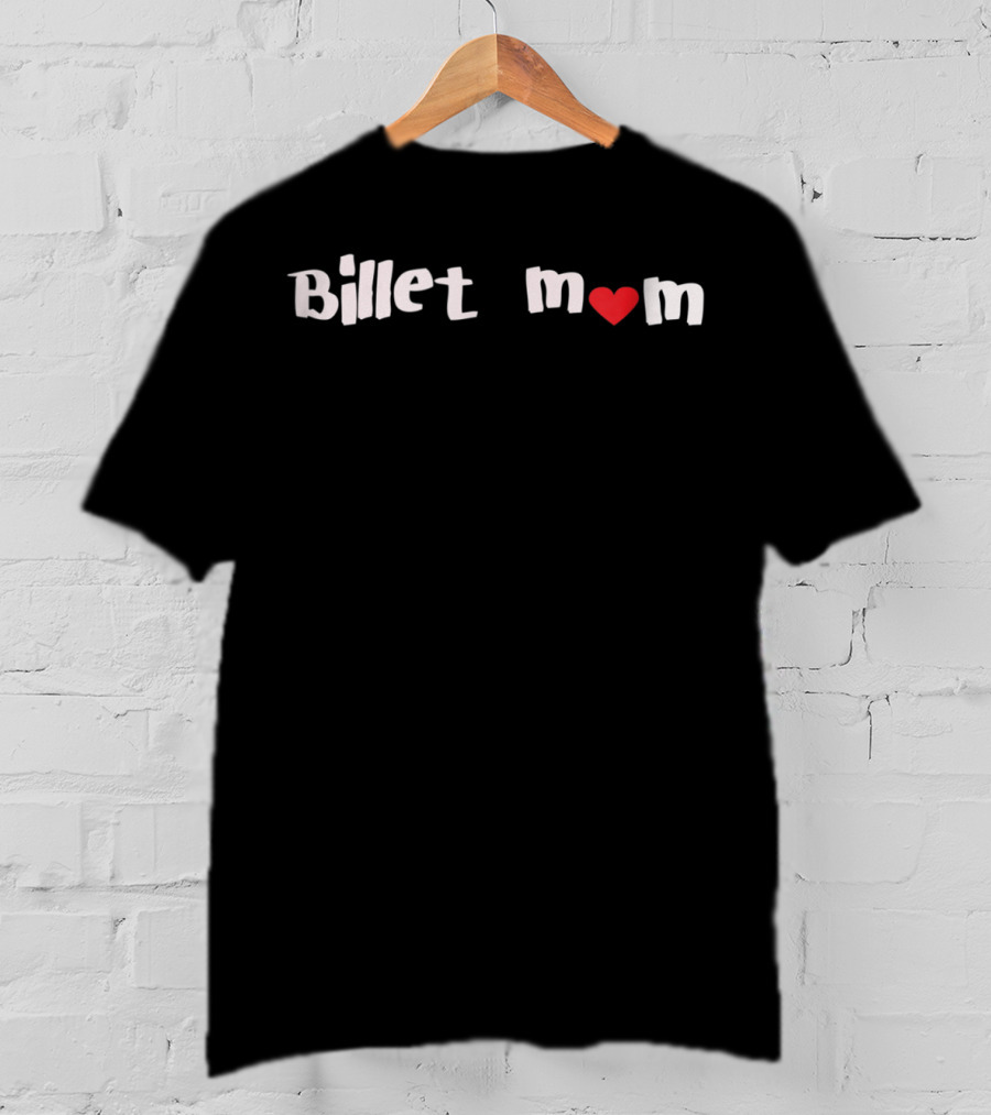 Billet Mom Heart Junior Hockey T-Shirt