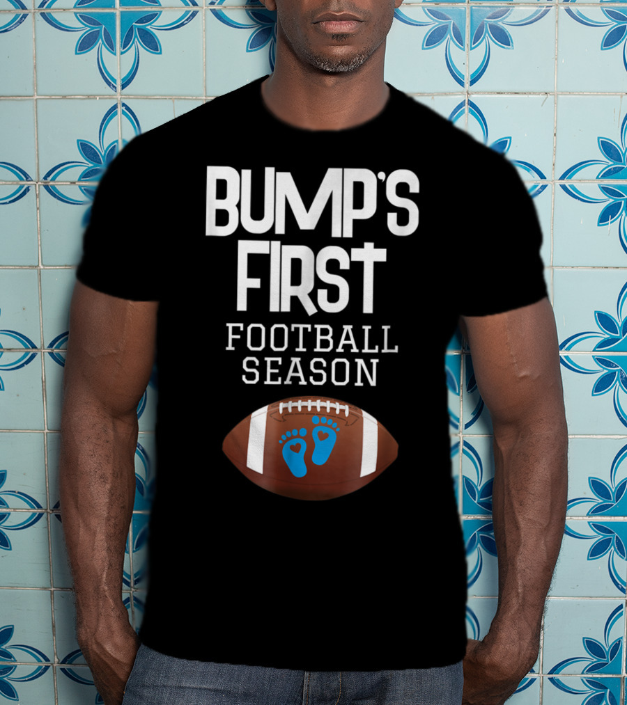 Bump's First Football Season New Mom To Be T-Shirt