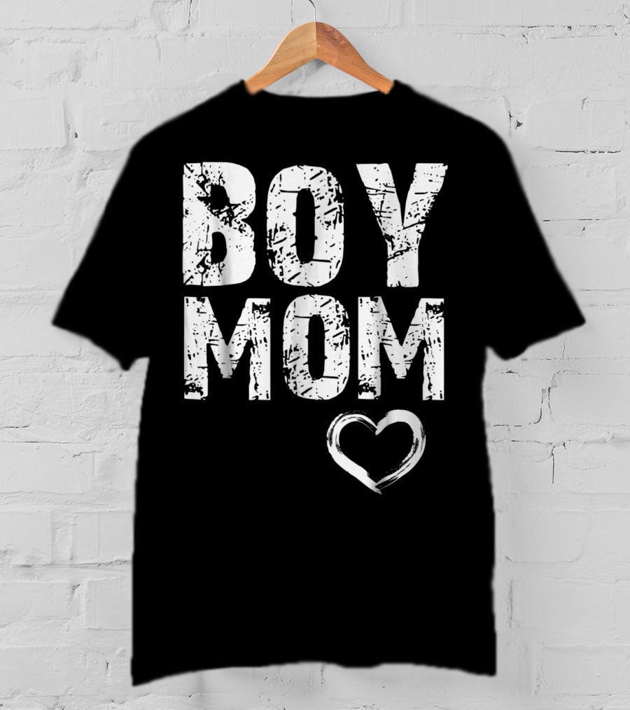 Boy Mom Heart Iconic T-Shirt
