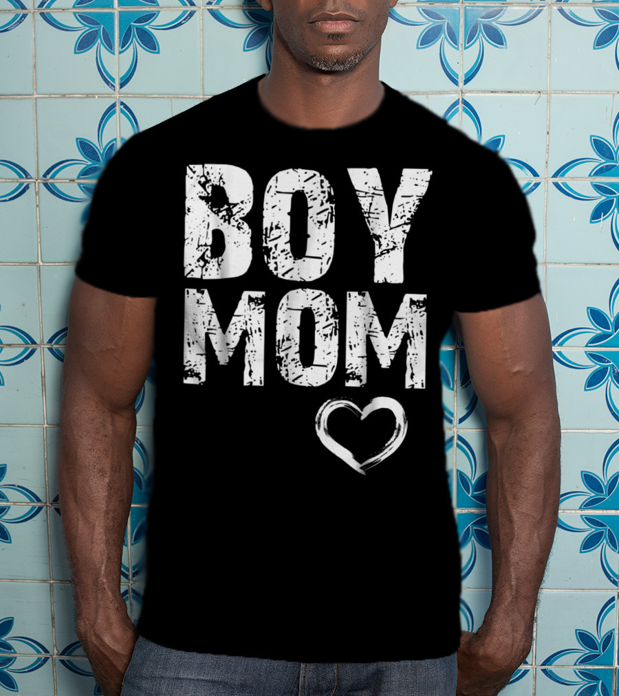 Boy Mom Heart Iconic T-Shirt