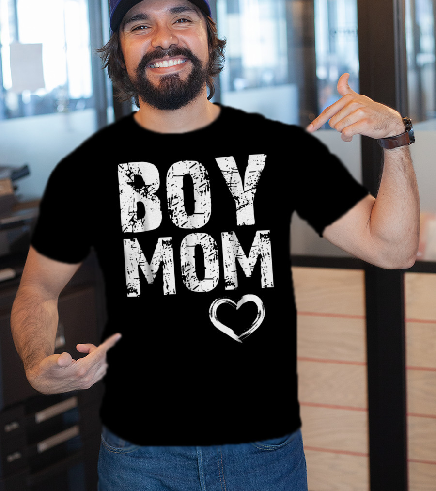 Boy Mom Heart Iconic T-Shirt