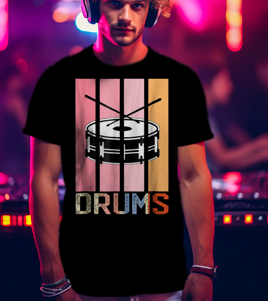 Drum Mom Marching Band High School Drums Drums95 T-Shirt