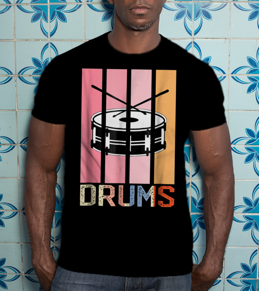 Drum Mom Marching Band High School Drums Drums95 T-Shirt