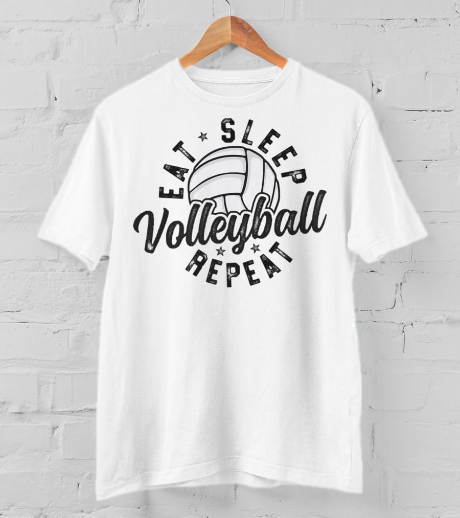 Eat Sleep Volleyball Repeat Team Player Mom Dad99 T-Shirt