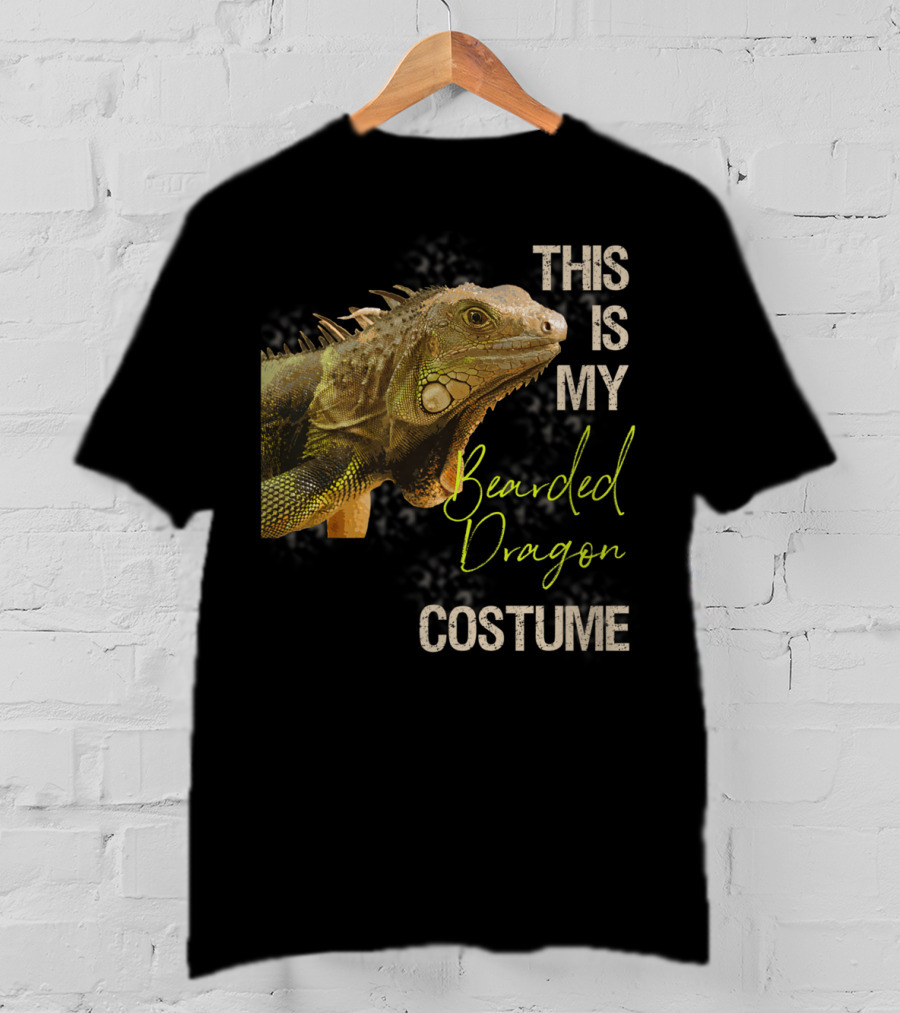 This Is My Bearded Dragon Costume Funny Bearded Dragon Costume Art Apparel Clothes38 T-Shirt