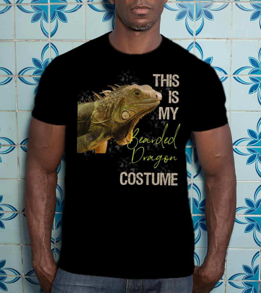 This Is My Bearded Dragon Costume Funny Bearded Dragon Costume Art Apparel Clothes38 T-Shirt