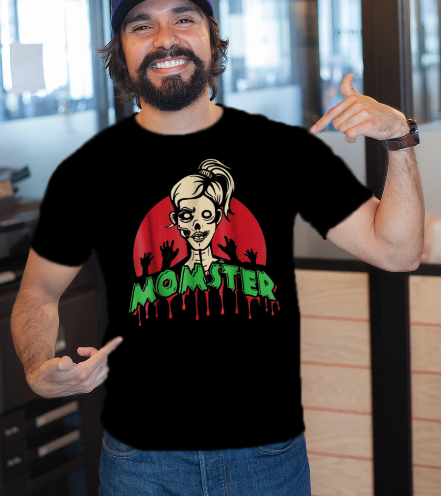 Momster Zombie Funny Parents Halloween Costume T-Shirt
