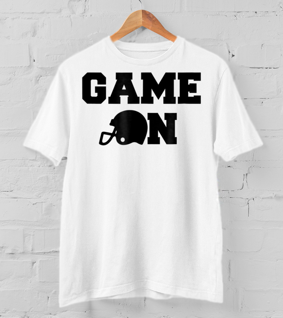 Game On Football Helmet Cute Football T-Shirt