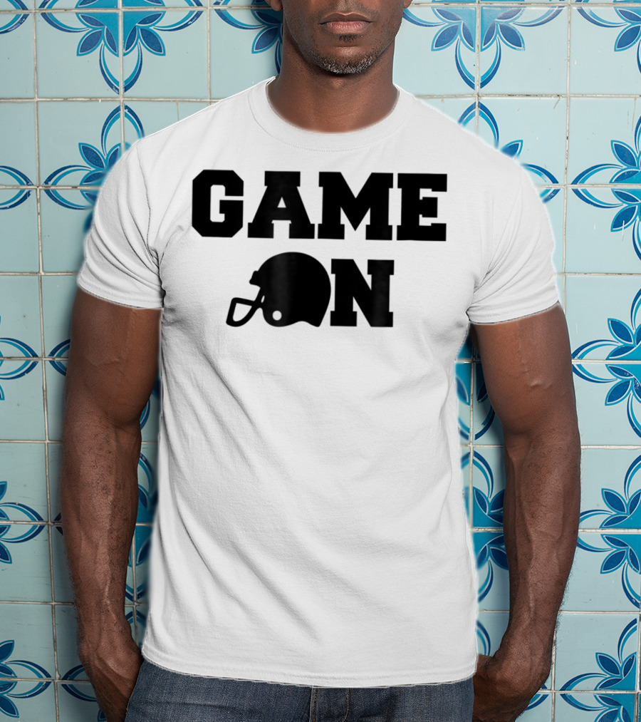 Game On Football Helmet Cute Football T-Shirt