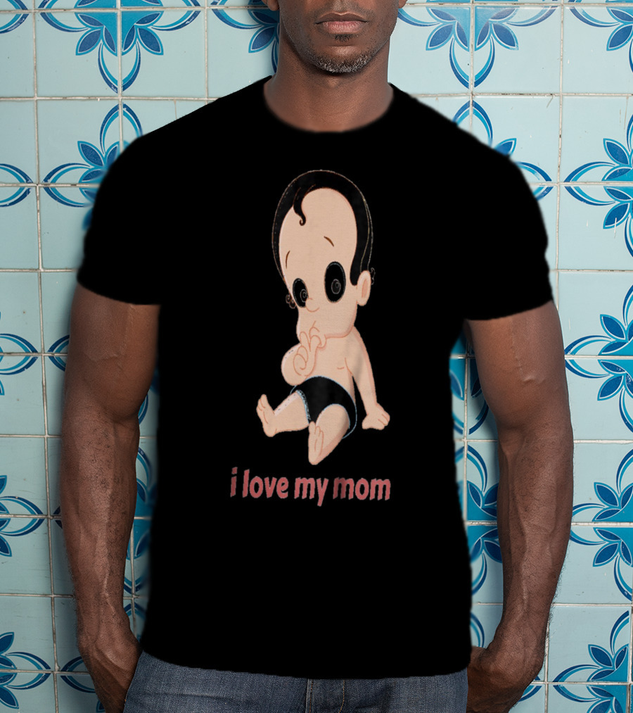 I Love My Mom Kids28 Cartoon Baby T-Shirt