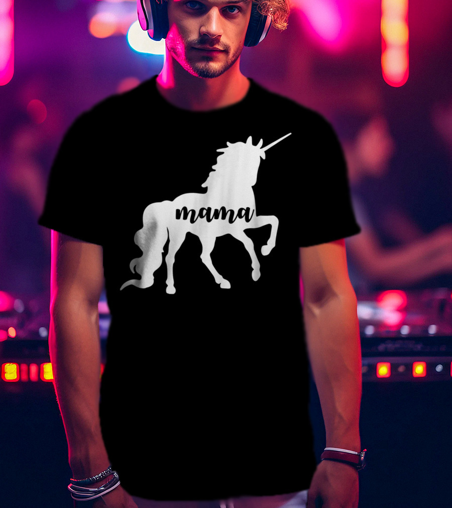Mama Unicorn Horse T-Shirt