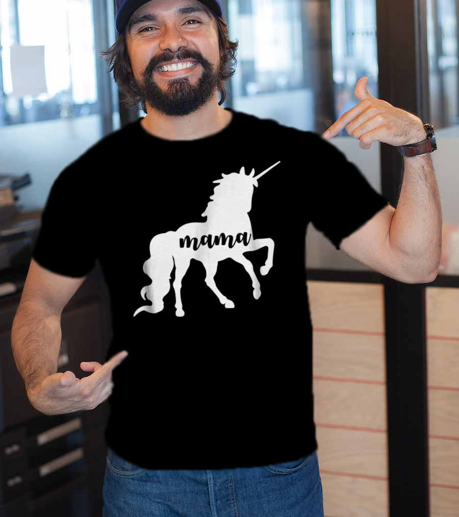 Mama Unicorn Horse New T-Shirt