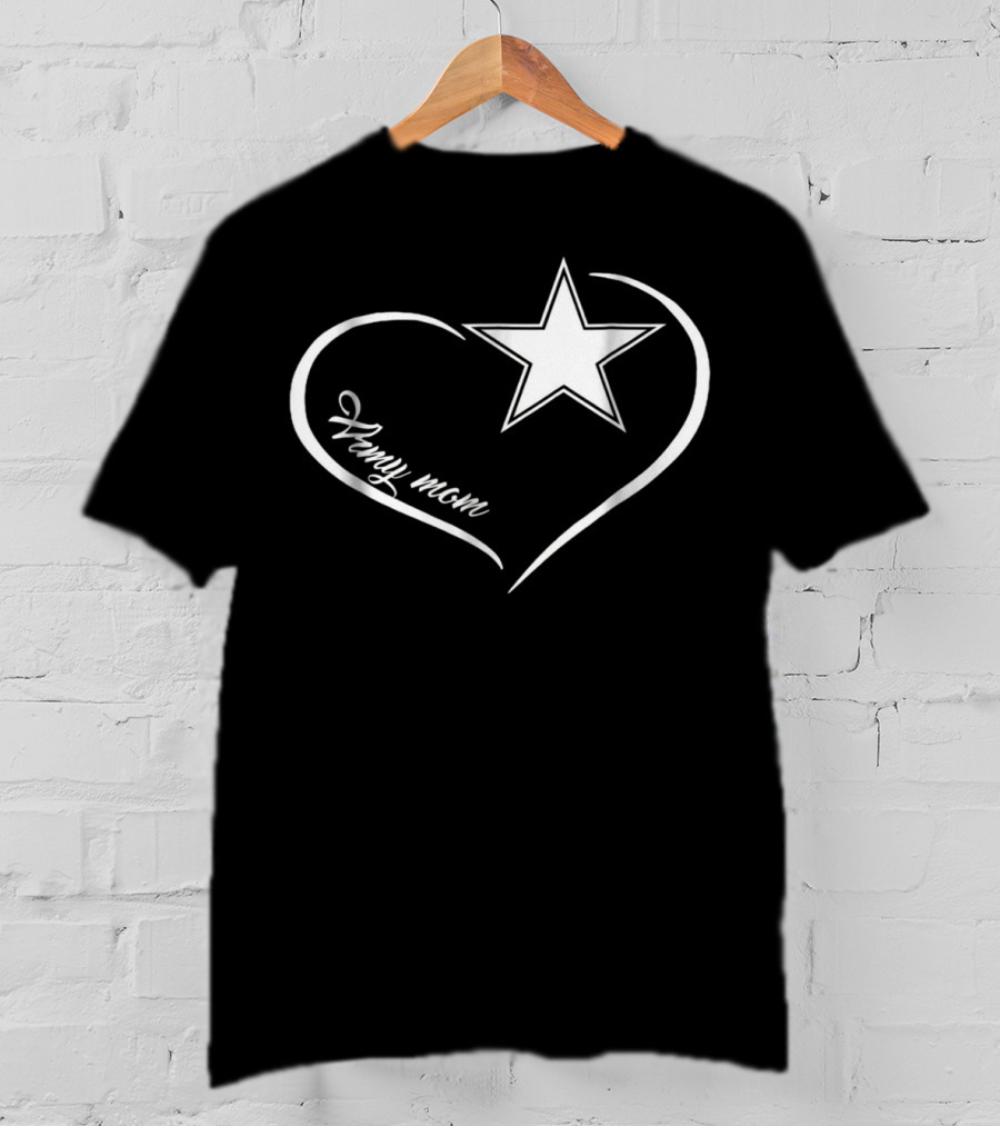 Army Mom Heart Star T-Shirt
