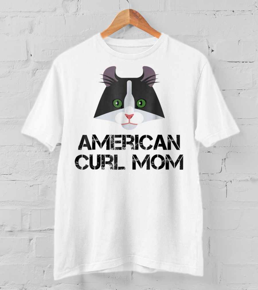 American Curl Mom Cat Lover T-Shirt