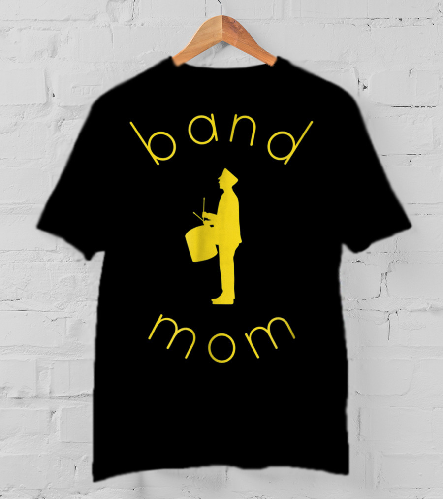 Band Mom School Colors Marching Band Parent T-Shirt