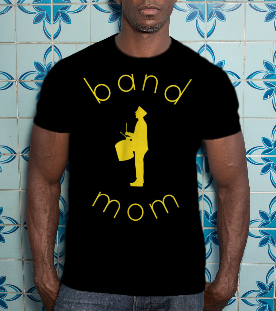 Band Mom School Colors Marching Band Parent T-Shirt