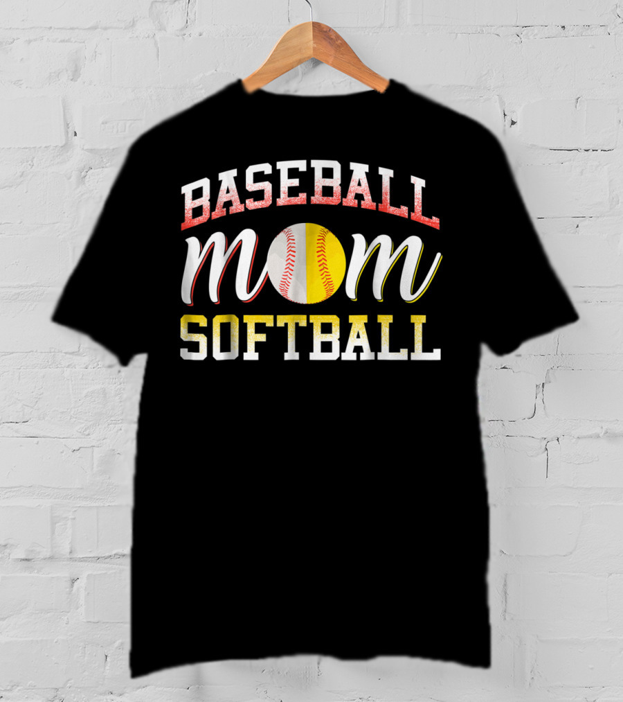 Baseball Mom Softball Mom Love Baseball Softball T-Shirt