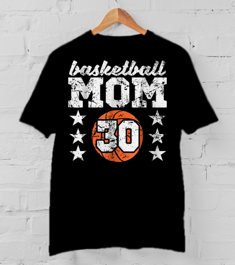 Basketball Mom 30 Stars T-Shirt
