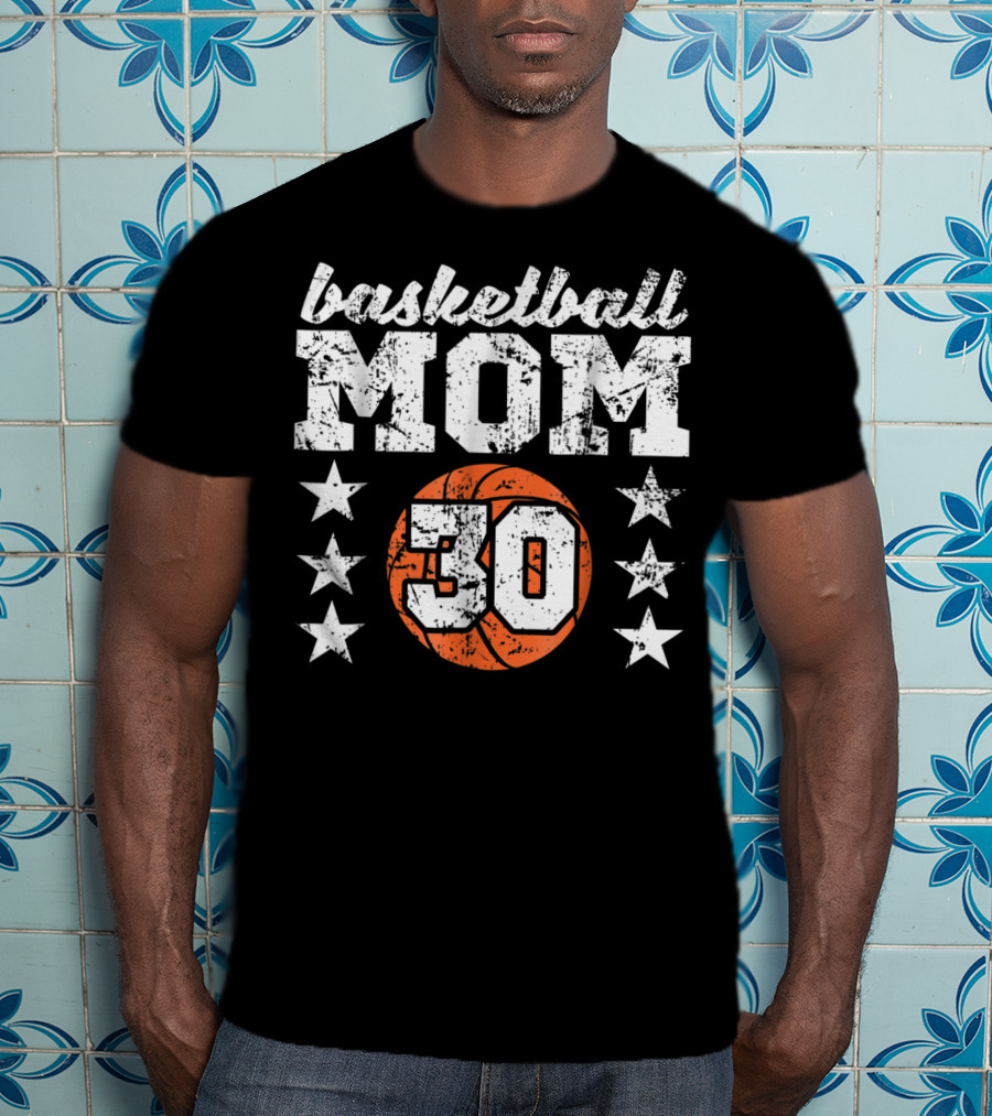 Basketball Mom 30 Stars T-Shirt