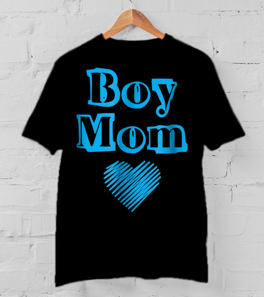 Boy Mom Heart Perfect New Mom Of Boys T-Shirt