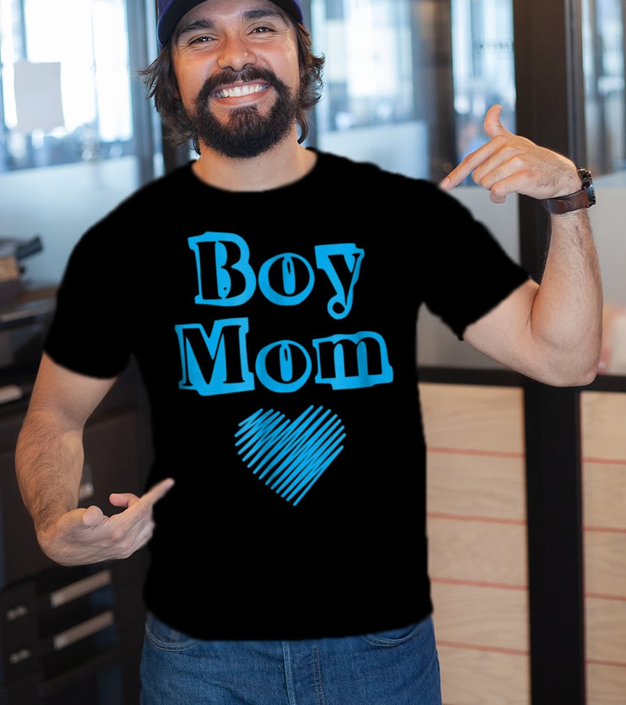 Boy Mom Heart Perfect New Mom Of Boys T-Shirt