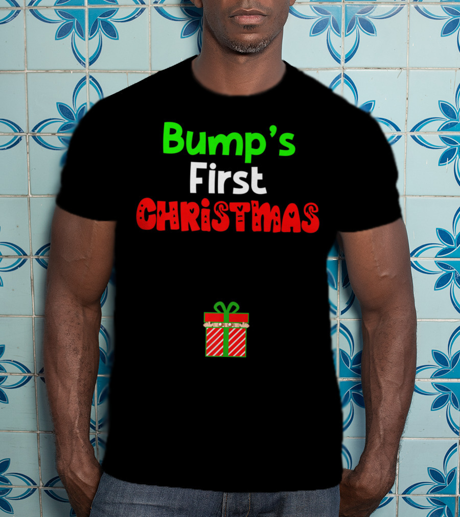 Bump's First Christmas Pregnant Expecting Gift T-Shirt
