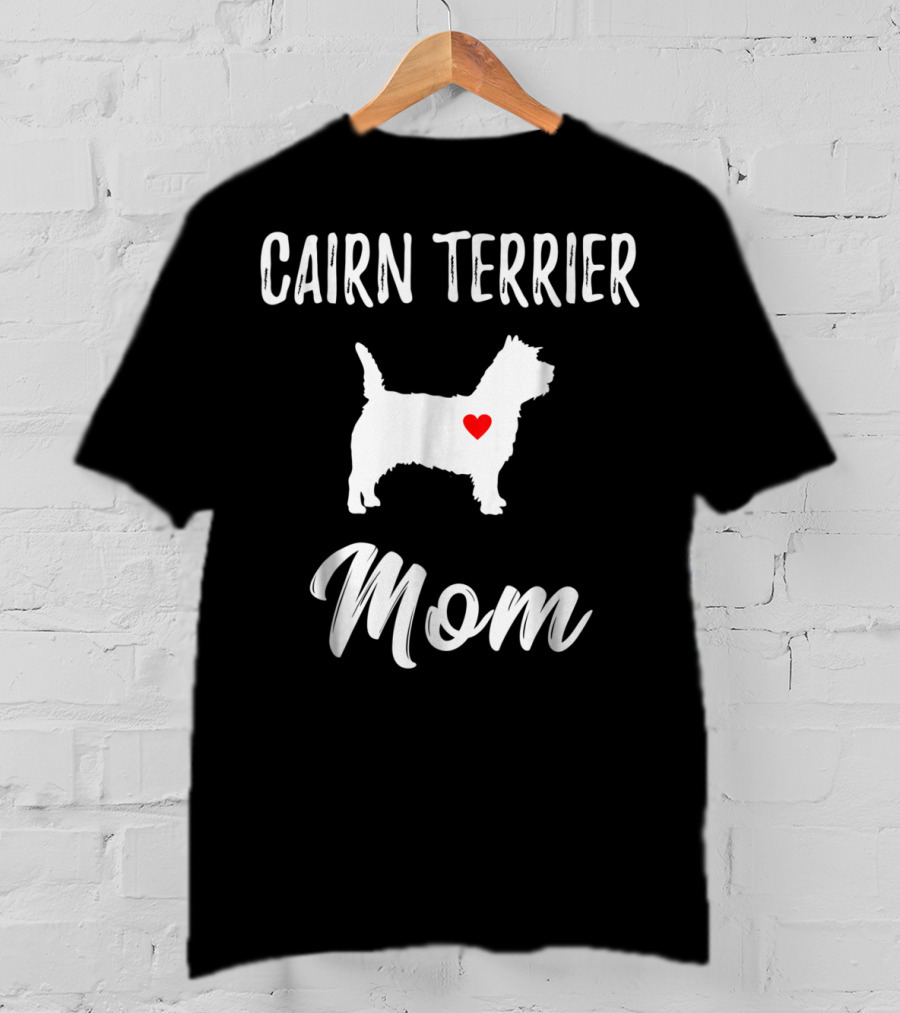 Cairn Terrier Dog Mom Owner Lover Heart T-Shirt