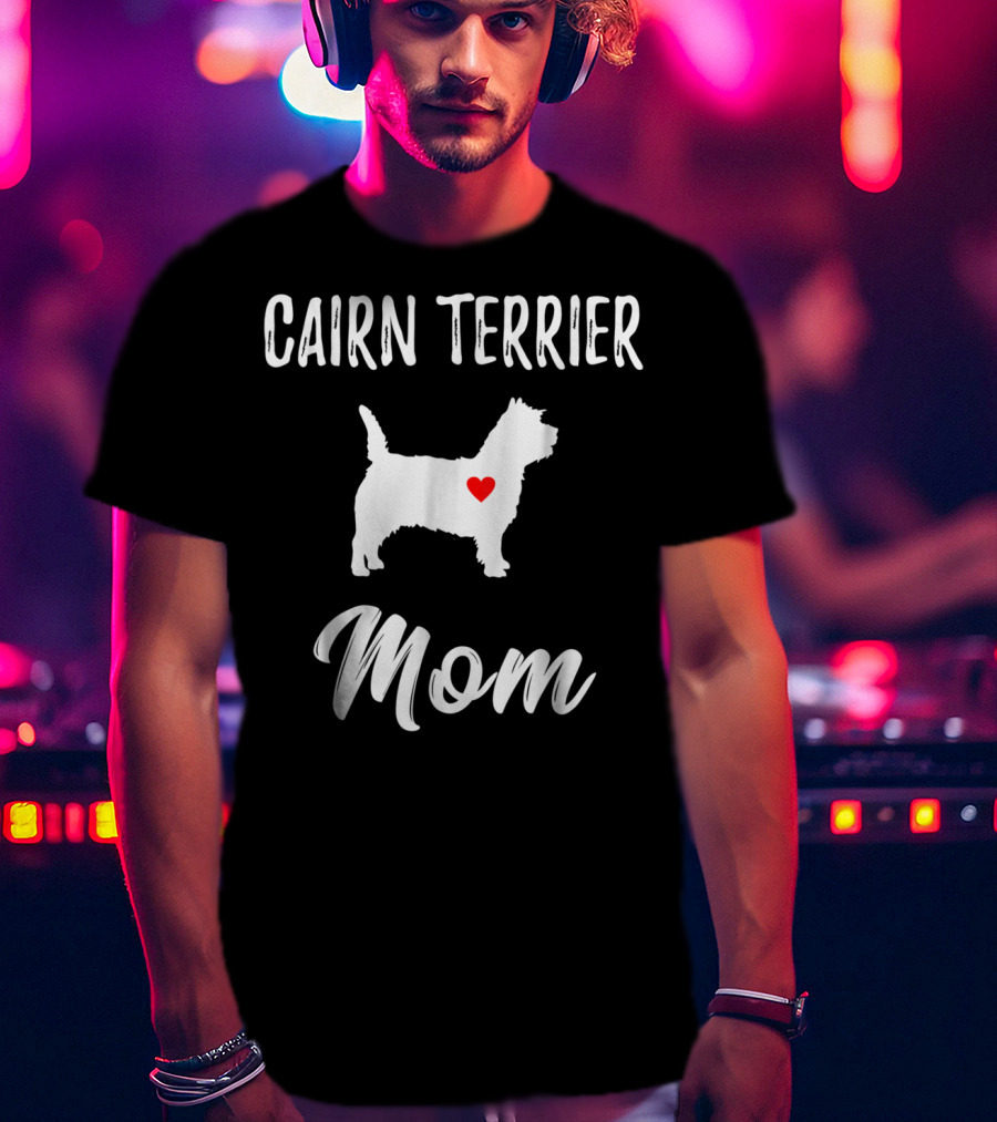 Cairn Terrier Dog Mom Owner Lover Heart T-Shirt