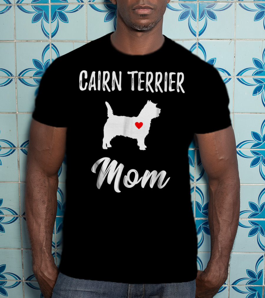 Cairn Terrier Dog Mom Owner Lover Heart T-Shirt