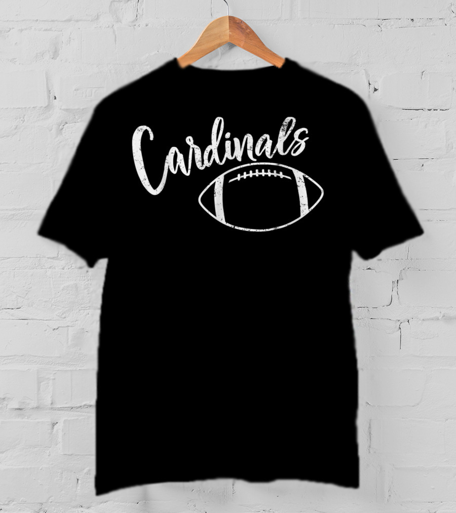 Cardinals Football Vintage High School Team Spirit T-Shirt