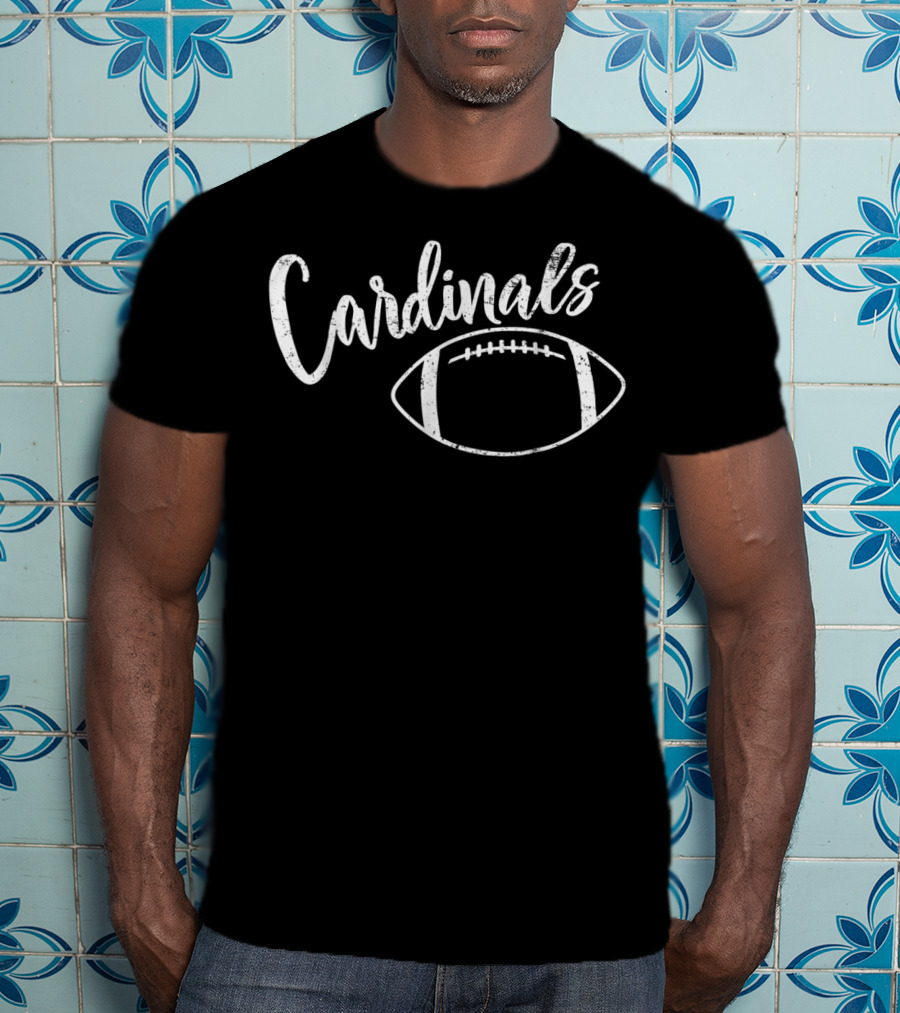 Cardinals Football Vintage High School Team Spirit T-Shirt