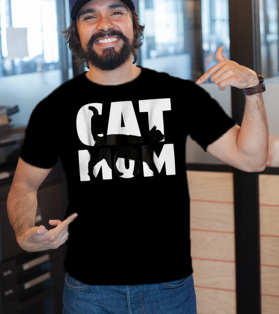 Cat Mom Cat Lover For Mother With Cat T-Shirt