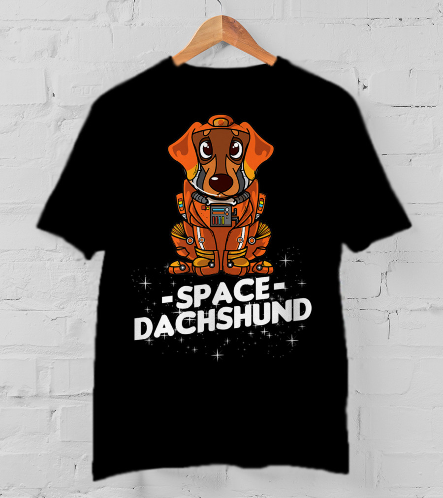 Space Suit Christmas Dachshund Dog T-Shirt