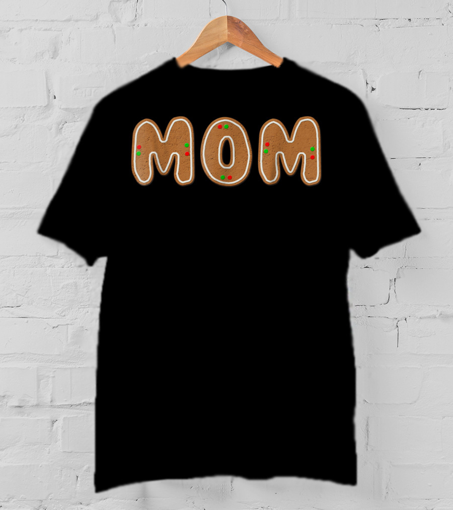 Christmas Gingerbread Mom Family Matching Holiday T-Shirt