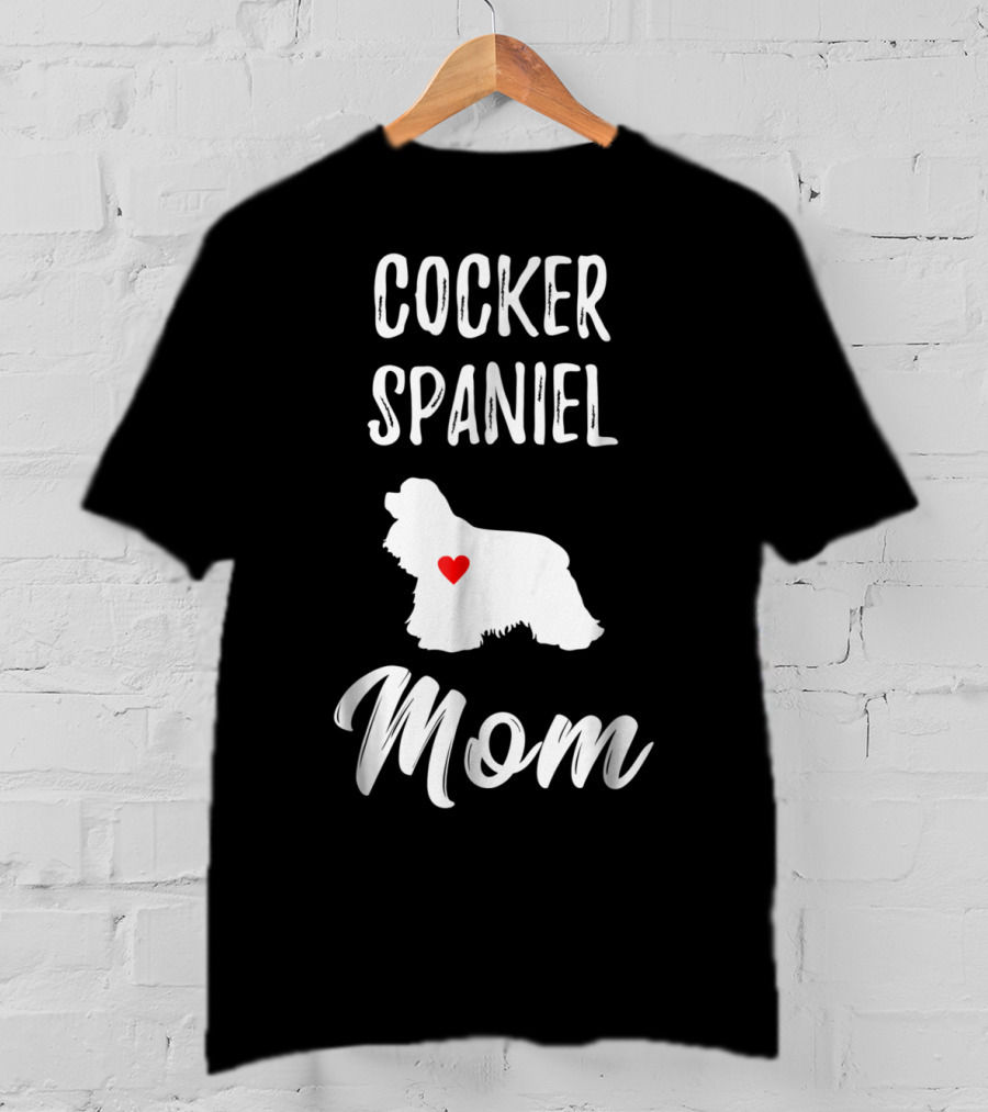 Cocker Spaniel Mom Heart T-Shirt